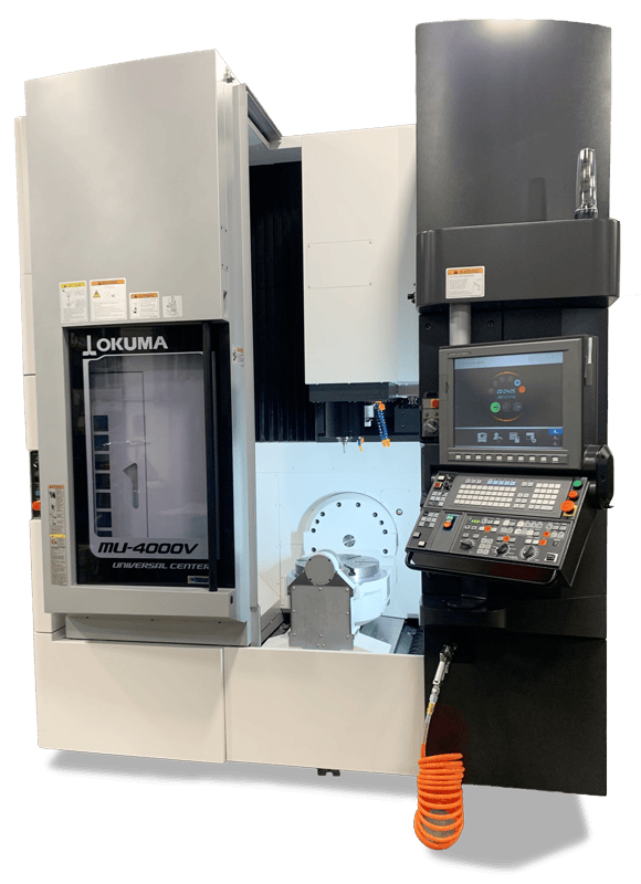 Large machine with a control panel featuring a touchscreen and numerous buttons and dials.